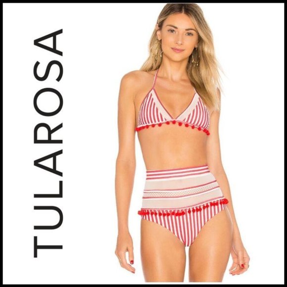 NWOT TULAROSA Nina Top in Red Stripe, Size Small - Picture 2 of 6